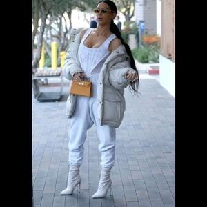 YEEZY SEASON 4 Bleached Denim Stiletto  Boots